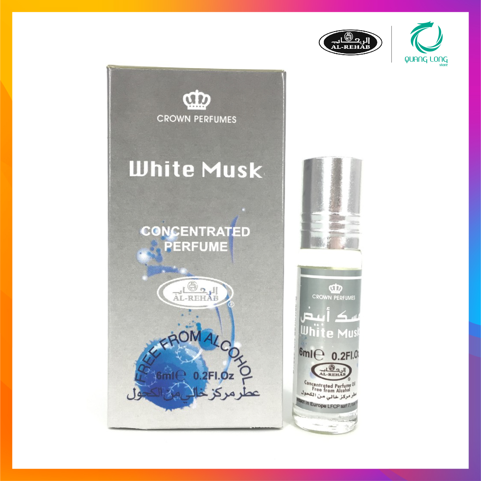 Tinh dầu nước hoa Dubai_ WHITE MUSK Al-Rehab_ UNISEX (Hàng chính hãng)