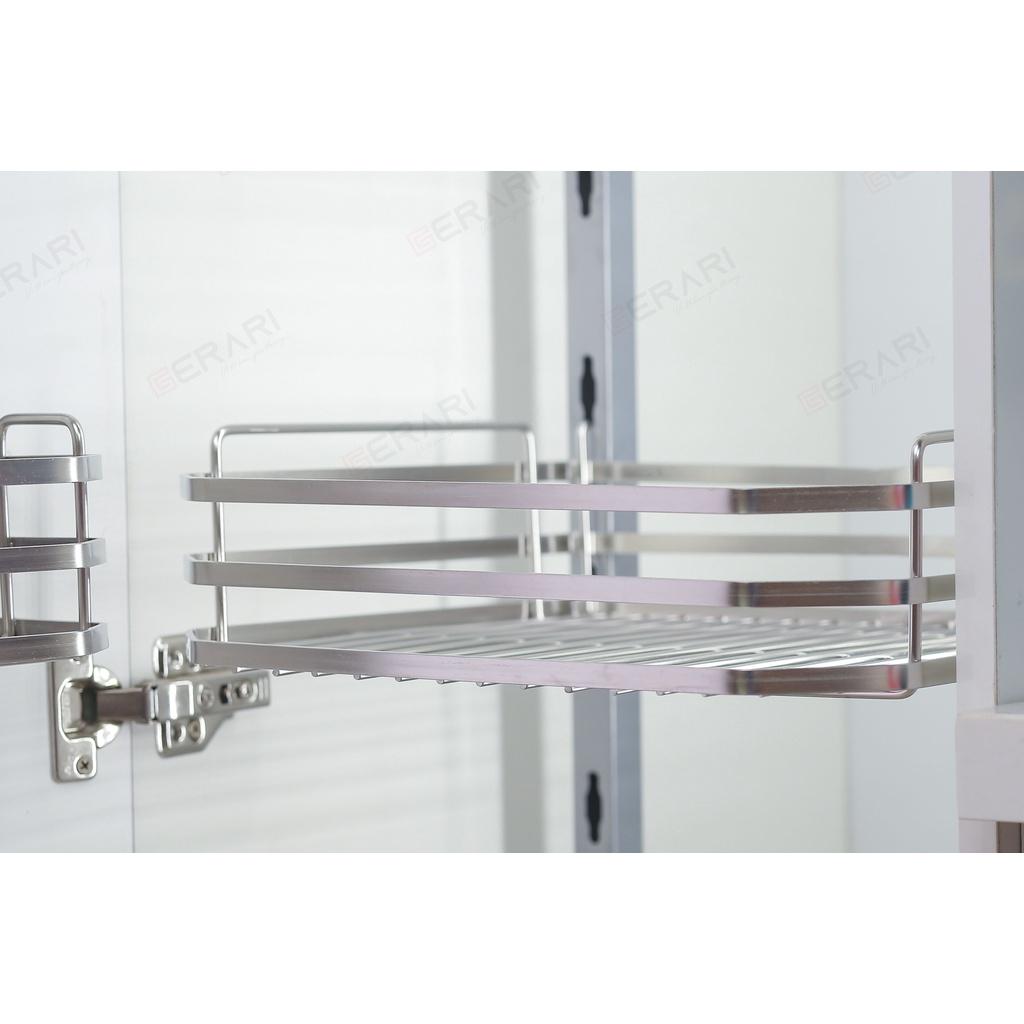 {Hàng chính hãng} Tủ kho Inox 304 xước mờ cao cấp dạng nan dẹt 4 tầng cánh mở mã DK6.645 thương hiệu Gerari