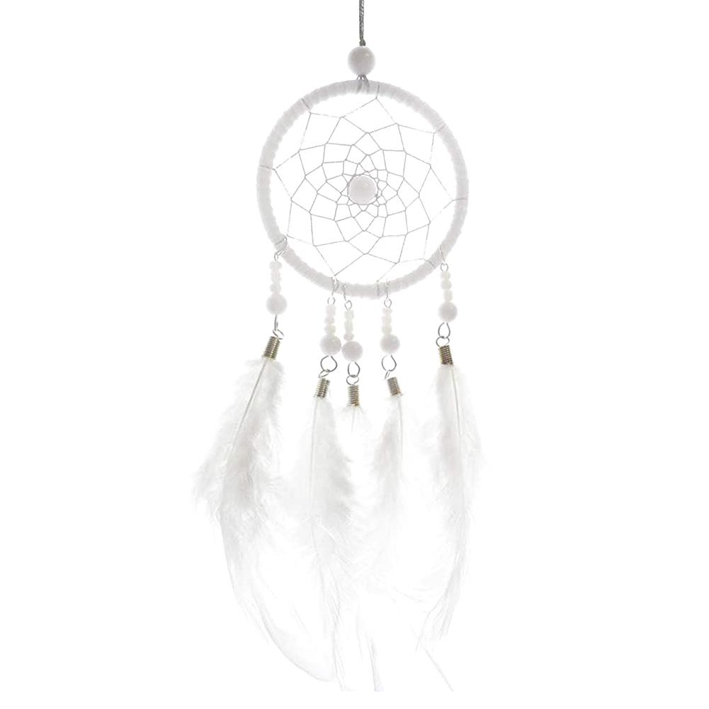 Dream catcher đính ngọc trai màu hồng trắng bạc