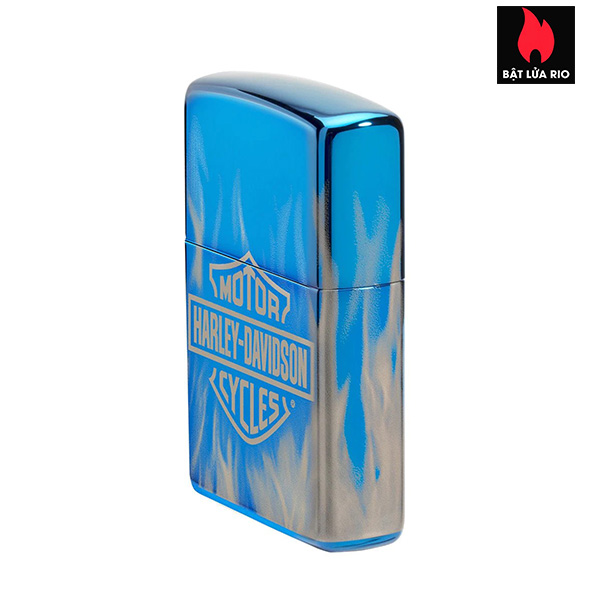 Bật Lửa Zippo 49469 – Zippo Harley-Davidson 360° Flames High Polish Blue