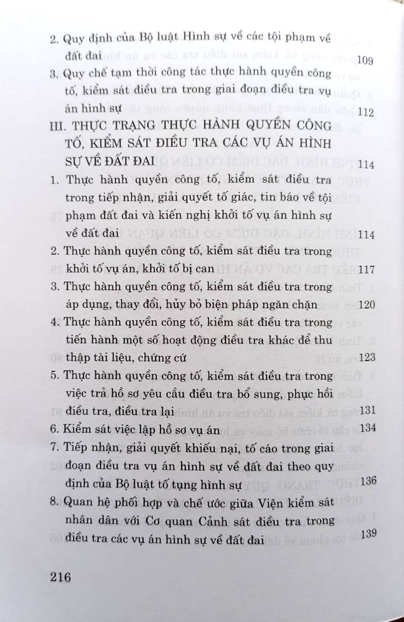 Thực hành quyền công tố, kiểm sát điều tra các vụ án hình sự về đất đai