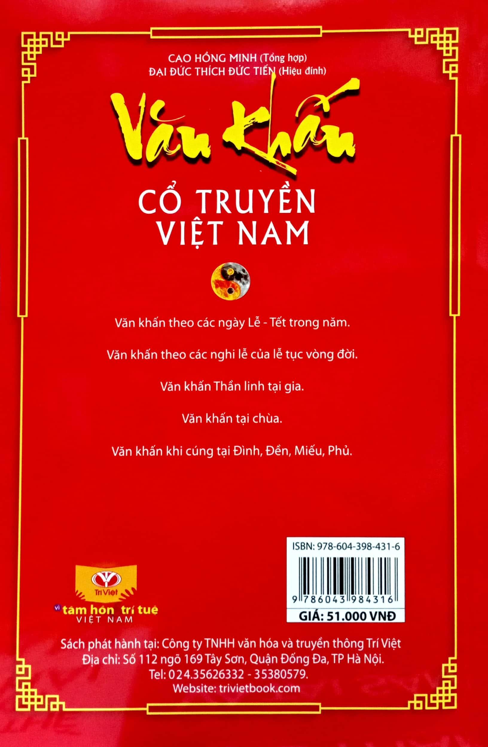 Văn Khấn Cổ Truyền Việt Nam (Tái Bản 2023)