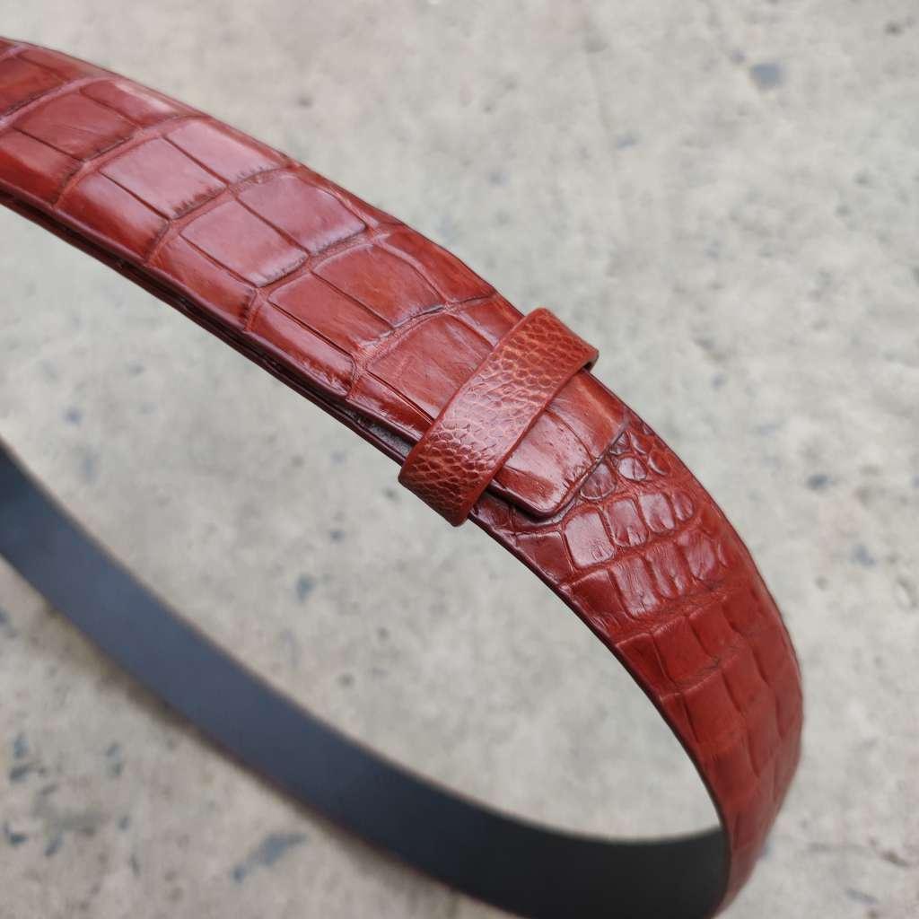 Thắt Lưng Da Bụng Cá Sấu N22ND_B