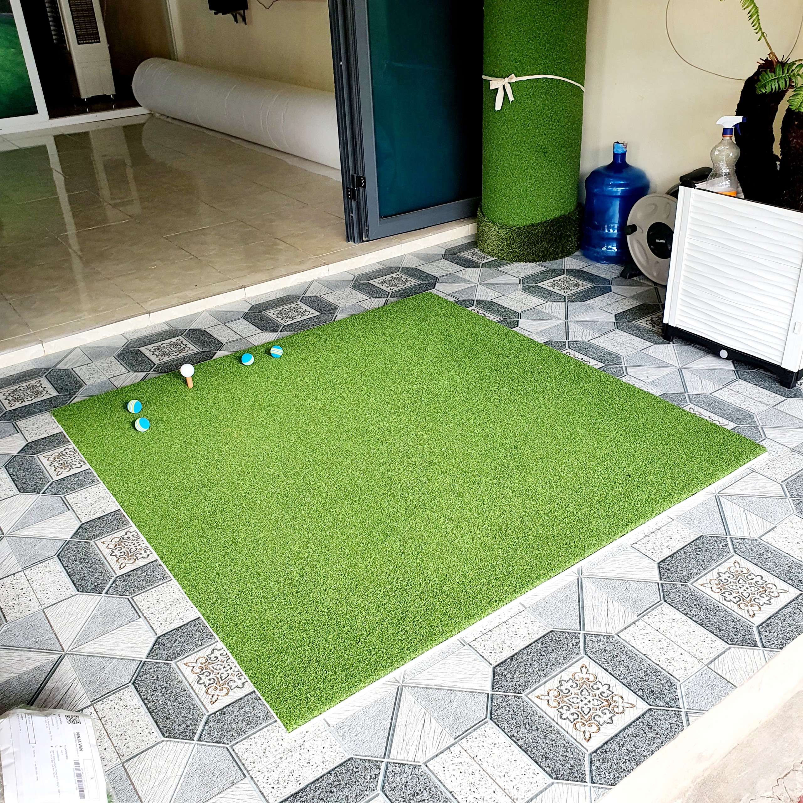 Thảm tập swing golf - PGM  (1,5M x 1,5M): Thế hệ mới, đàn hồi tốt, chịu lực cao