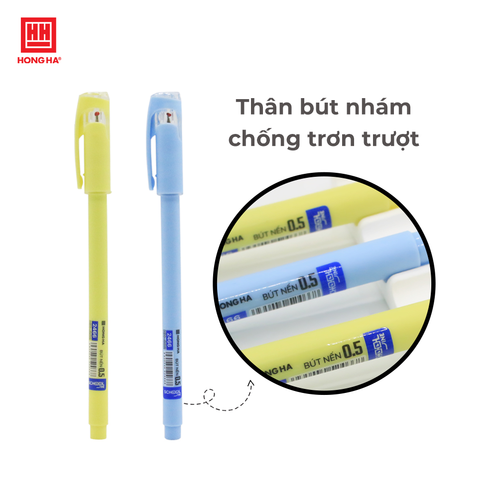 Bút nến-HH-402 (Xanh, đen) (0.5mm) - 2466