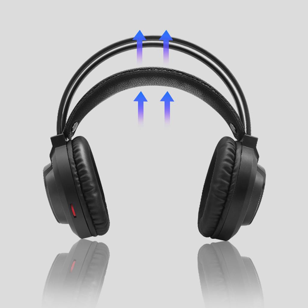 Tai Nghe Chơi Game USB Dạ Quang Trên Đầu Game Thủ Headphone Có Mic Tai Nghe Nhét Tai Có Dây Dùng Cho Máy Tính Bảng, Máy Tính, Trò Chơi Máy Tính Năm Cổ