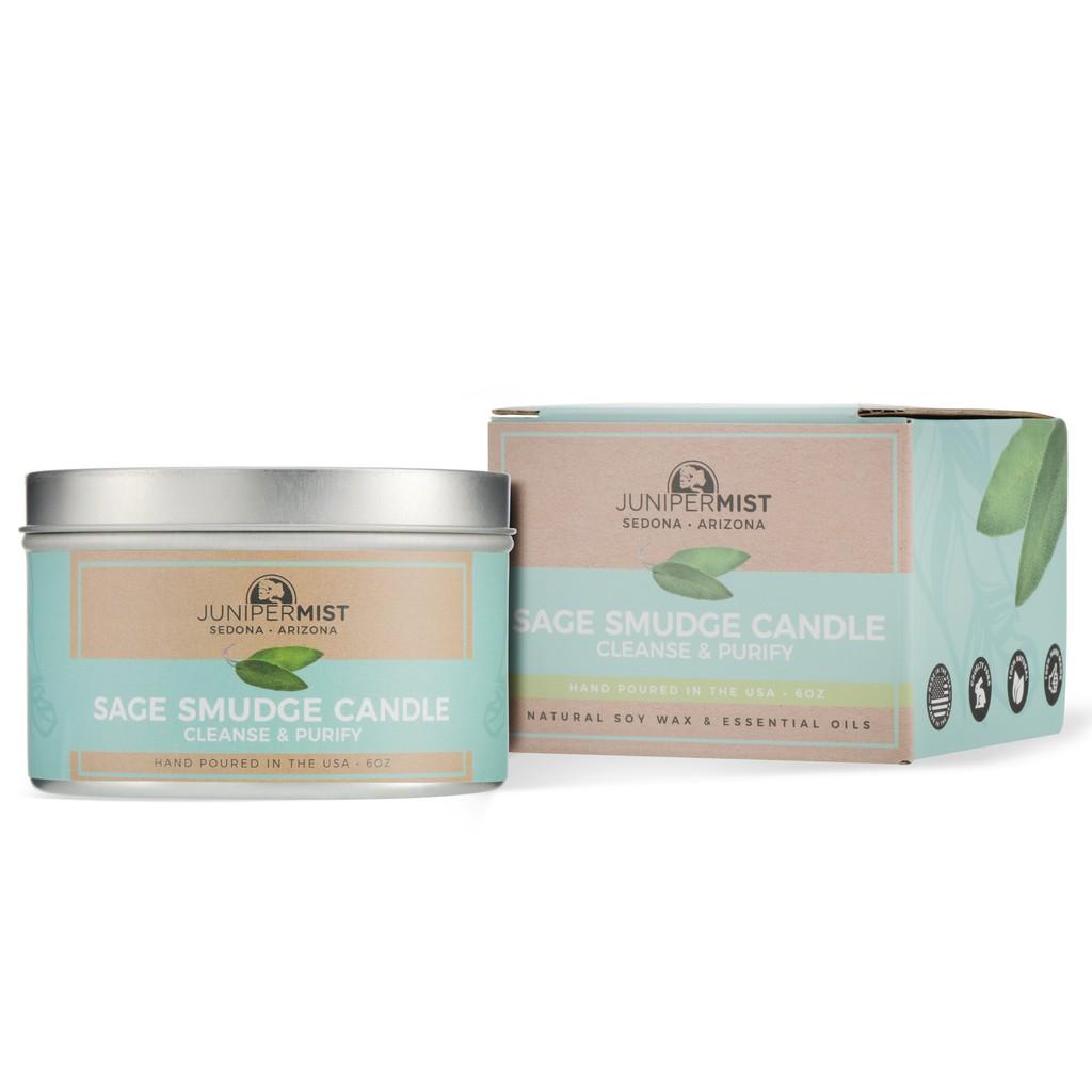 NẾN THANH TẨY NĂNG LƯỢNG TIÊU CỰC JUNIPER MIST (Sage Smudge Candle)_SAGE GARDEN