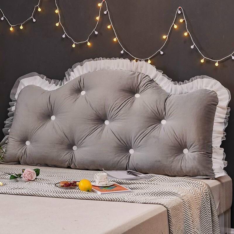 Gối Tựa Đầu Giường Đính Khuy 1m5 / 1m8 chuẩn 3 lớp