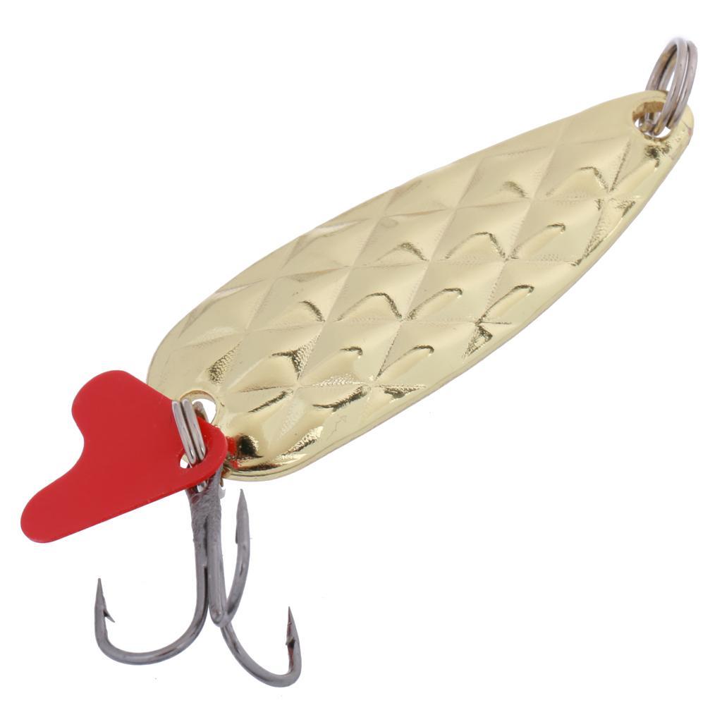 Pack of 2 Fishing Tackle Metal Spoon Lure Baits Crankbaits Lures Hook