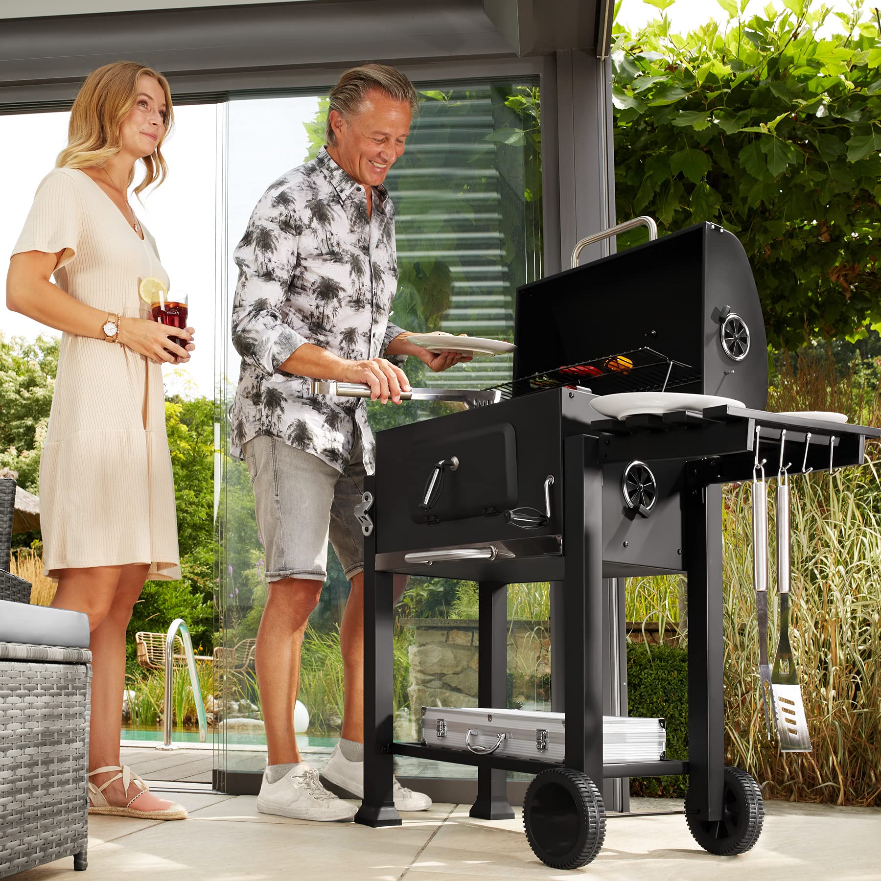 Bếp Nướng Sân Vườn Lớn BBQ BARBECUE A CARBONELLA