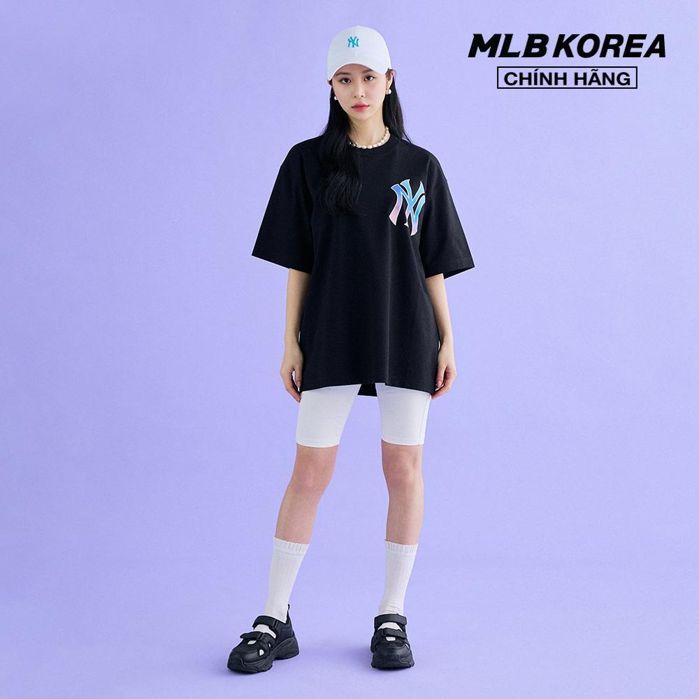 MLB - Áo thun unisex cổ tròn tay ngắn Basic Big Logo 3ATSB0333-50BKS