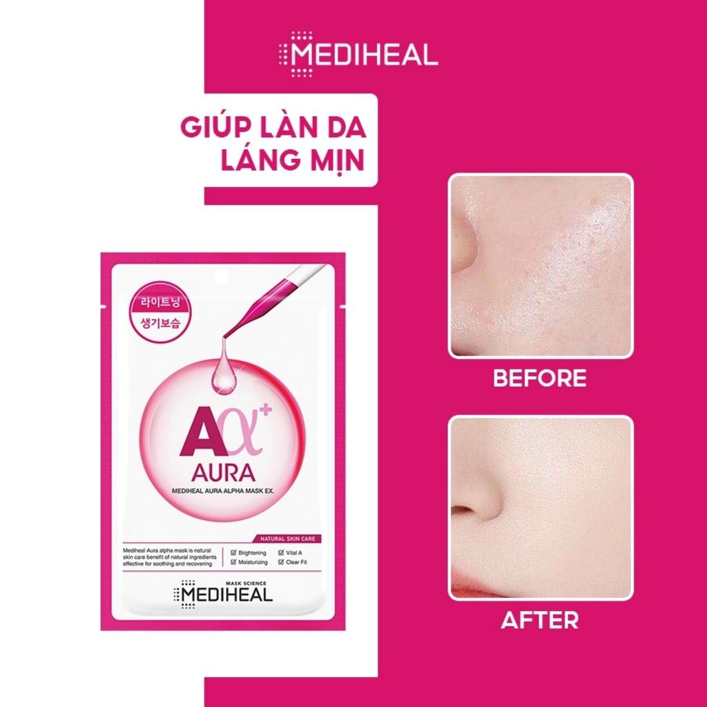 Mặt Nạ Mediheal Aura Alpha Mask Giúp Cấp Ẩm Mờ Thâm Sạm 23ml
