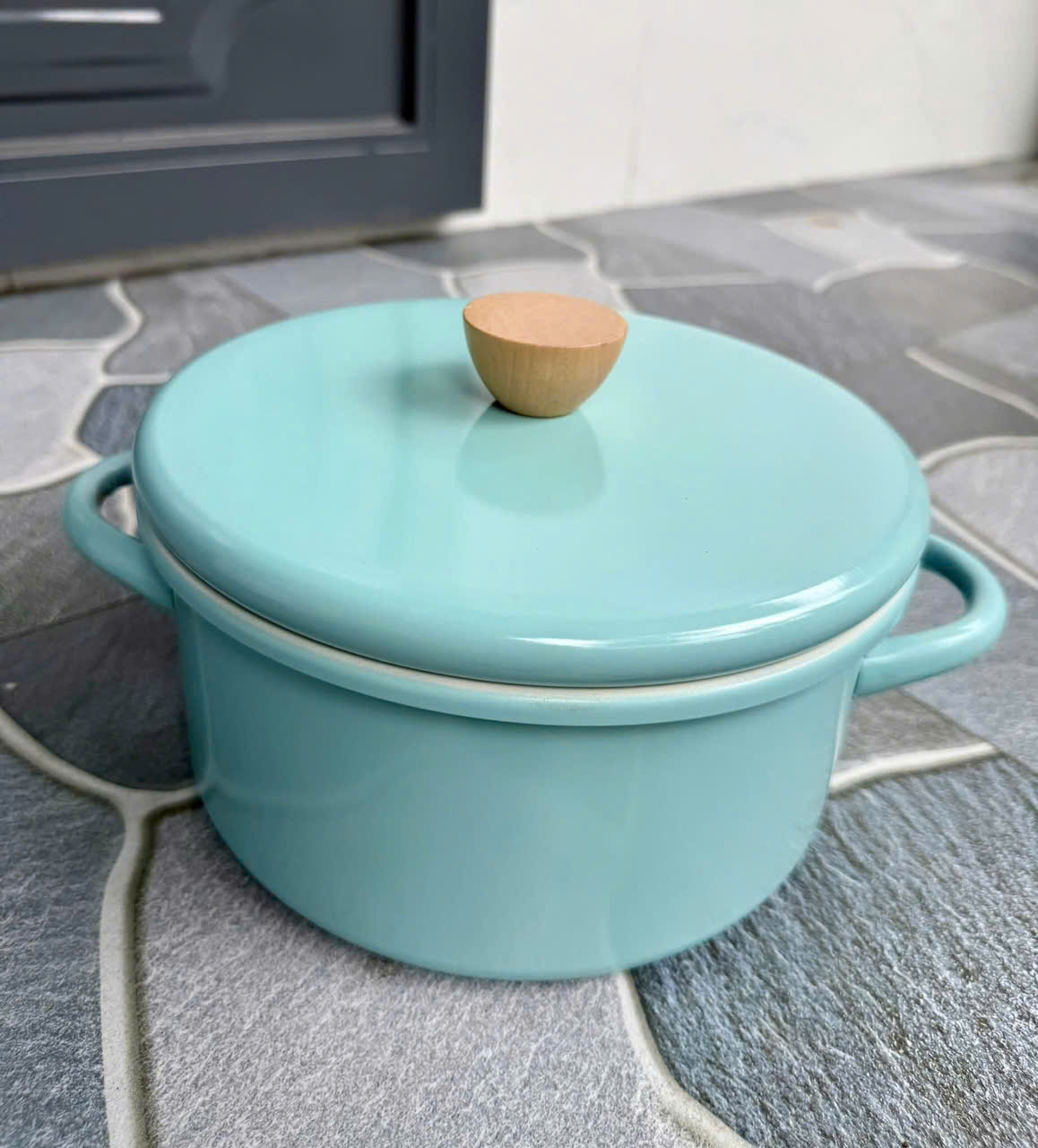 Nồi tráng men Hàng cao cấp Greencook size 20cm