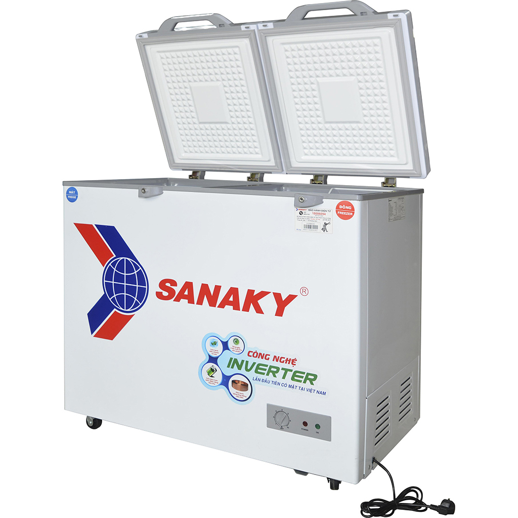 Tủ đông mát SANAKY INVERTER 230 lít VH-2899W4K ĐỒNG