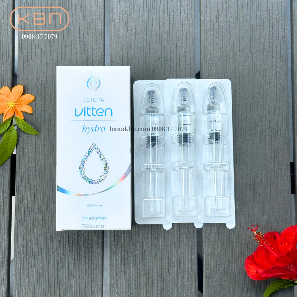 Tinh chất Collagen Vitten Hydro Jemeta Hàn Quốc - Dưỡng Trắng Cấp Ẩm Căng Bóng (3 Ống/ Hộp, 3ML/ Ống) (Hàng Chính Hãng)