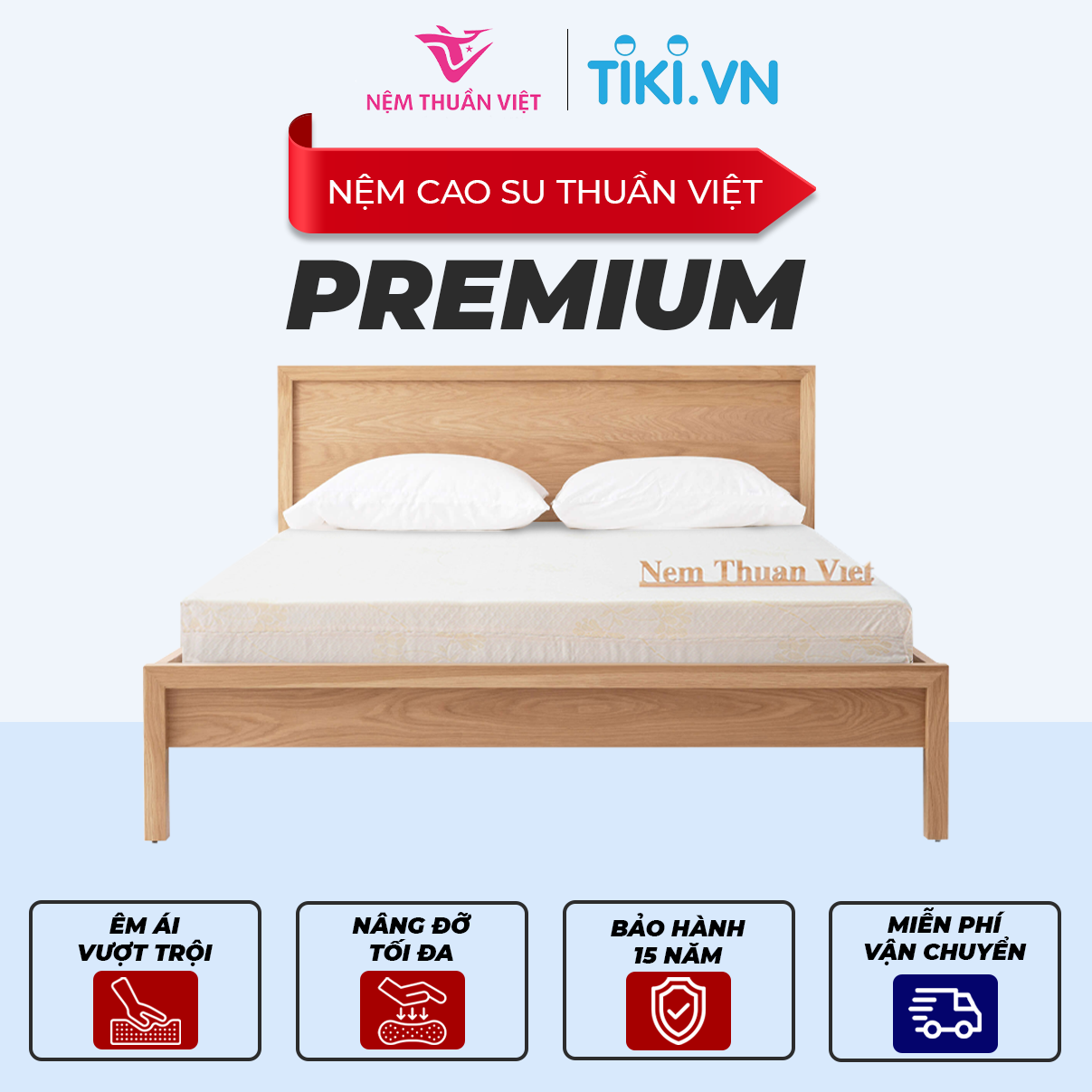 Nệm Foam Thuần Việt Premium (Đồ dùng phòng ngủ)