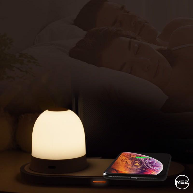 ĐÈN NGỦ TÍCH HỢP SẠC NHANH KHÔNG DÂY SMARTLIGHT - W34 SkyLife