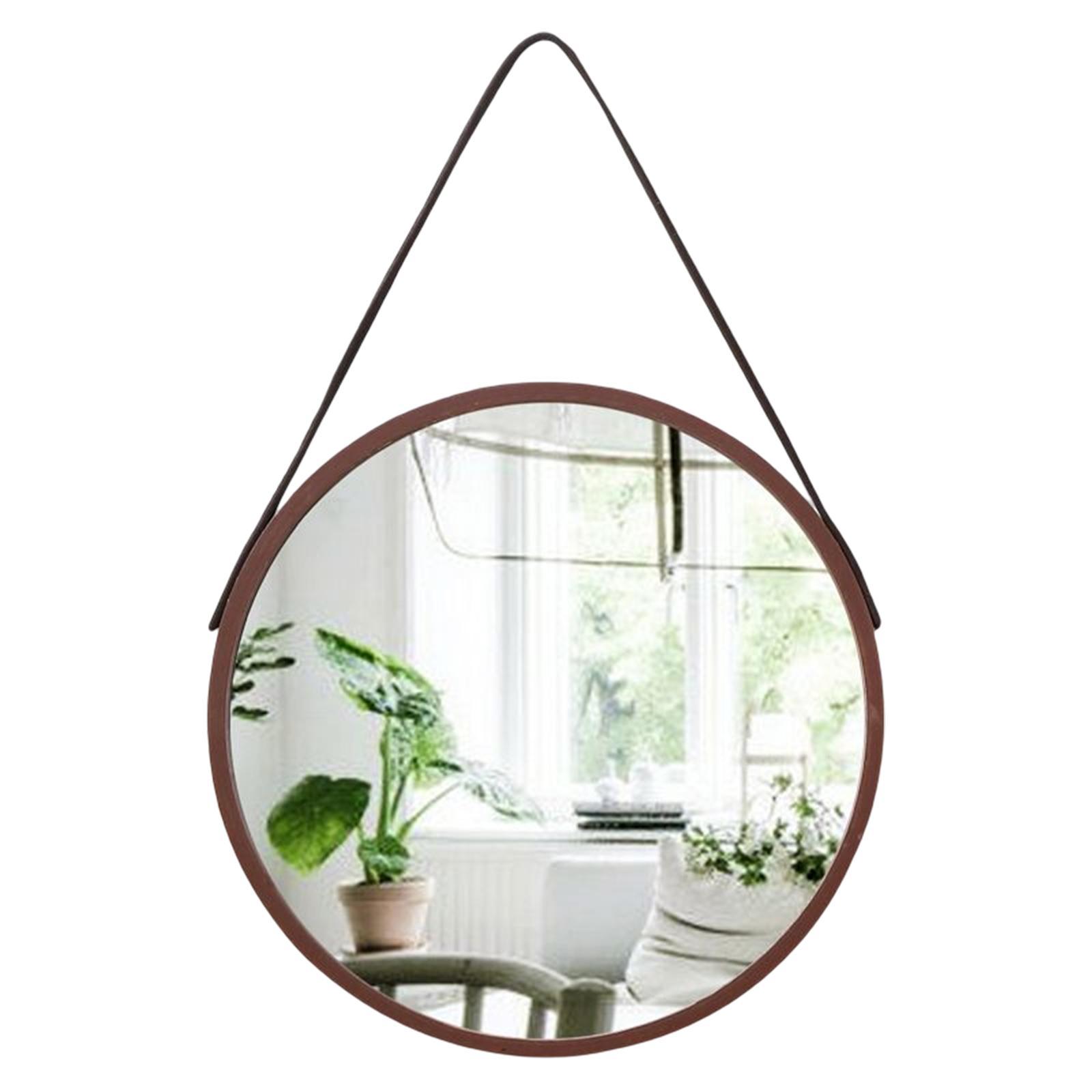 Wall Hanging Mirror Wall Mount Art Ornament Round for Bedroom Bathroom Salon