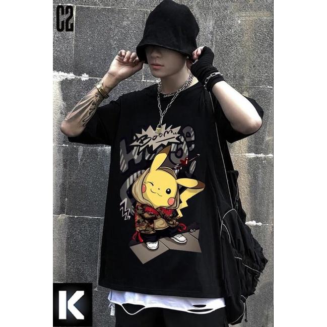 ÁO THUN UNISEX COTON PIKACHU BOOM