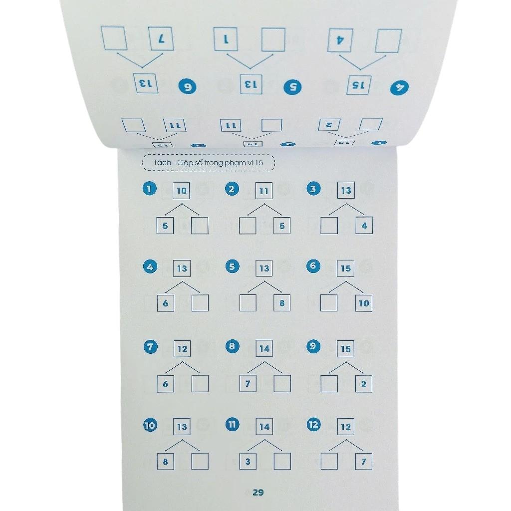 Sách - Tách-Gộp Số Trong Phạm Vi 20 - Toán Tư Duy Theo Sơ Đồ Khối