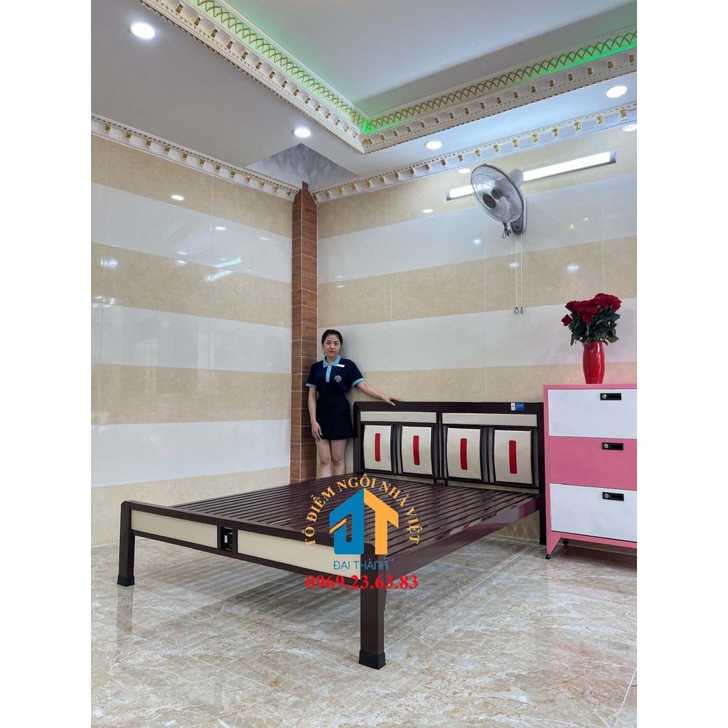 Giường sắt hộp 48 1m6x2m Đại Thành