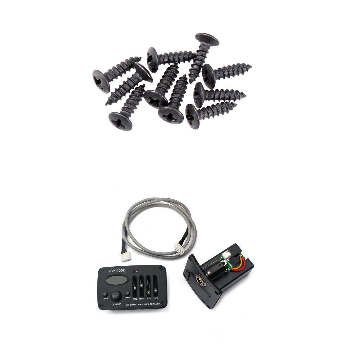 Band Guitar EQ Preamp Pickup 50 Pcs Screws for  Guitar