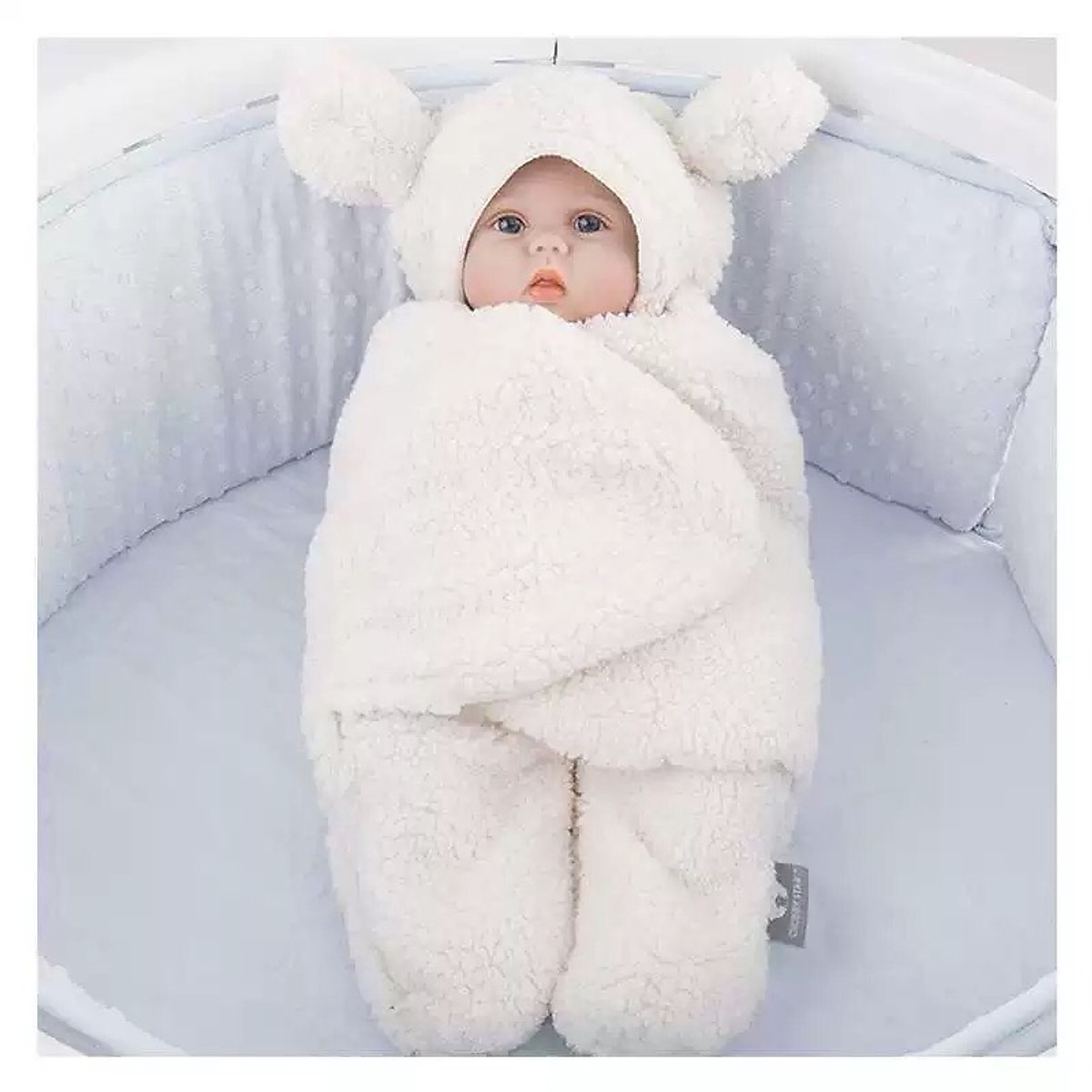 Chăn quần lông cừu ủ kén Baby Blanket hình thú cao cấp cho bé yêu (Giao màu)ngẫu nhiên