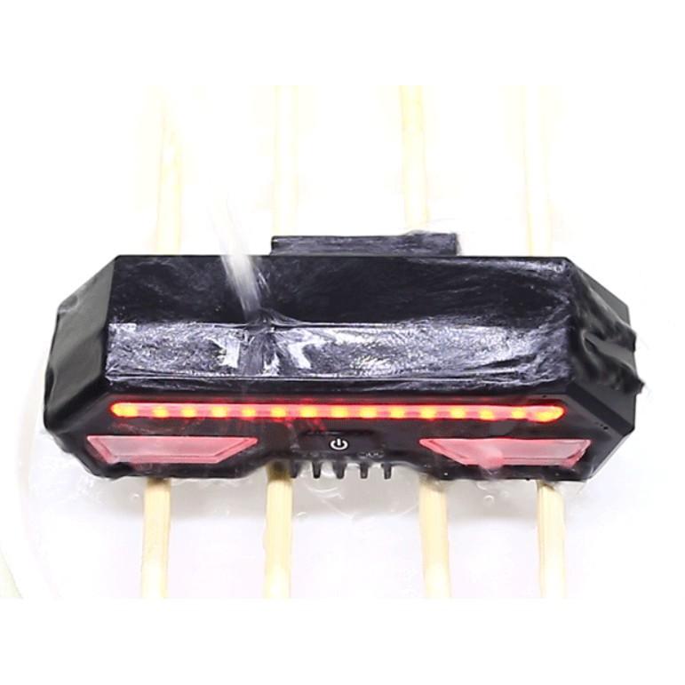 Đèn sau xi nhan xe đạp LP-1801 có điều khiển không dây, dung lượng pin 2200mAh, chống nước khi đi mưa - Home and Garden