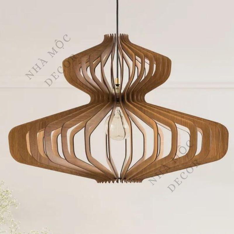 Đèn gỗ thả trần trang trí mẫu TT65