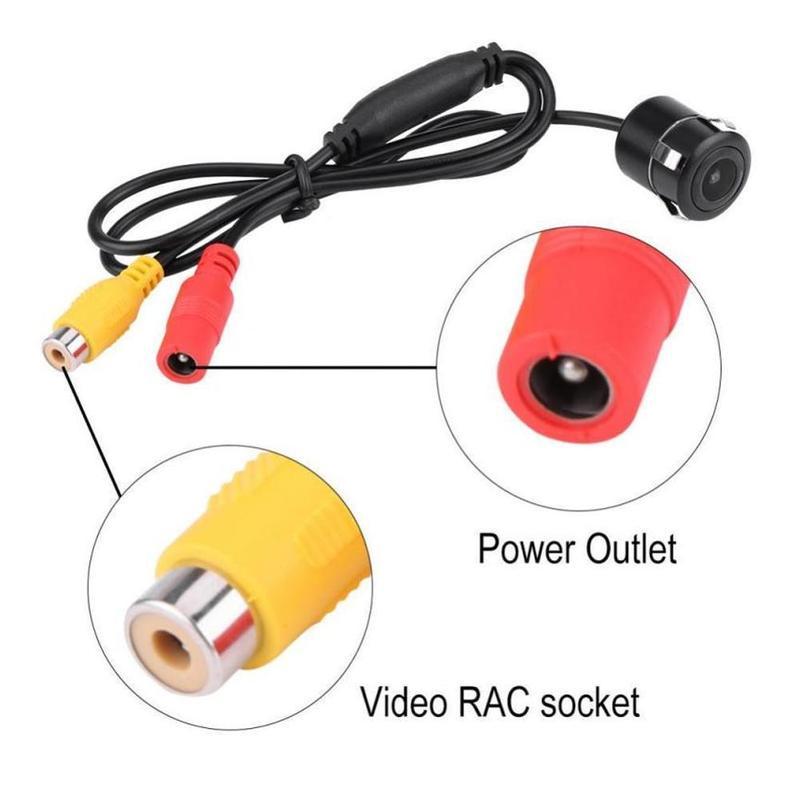 Camera Chiếu Hậu Tầm Nhìn Ban Đêm Góc Rộng 170 Độ Chống Thấm Nước Tiện Dụng Cho Xe Hơi