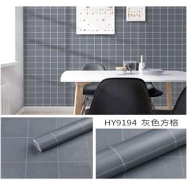 10M giấy dán tường kẻ ô đủ màu keo sẵn khổ 45cm chống nước