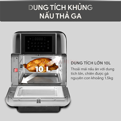Nồi chiên không dầu Bluestone 10 lít AFB-5888 - Hàng chính hãng