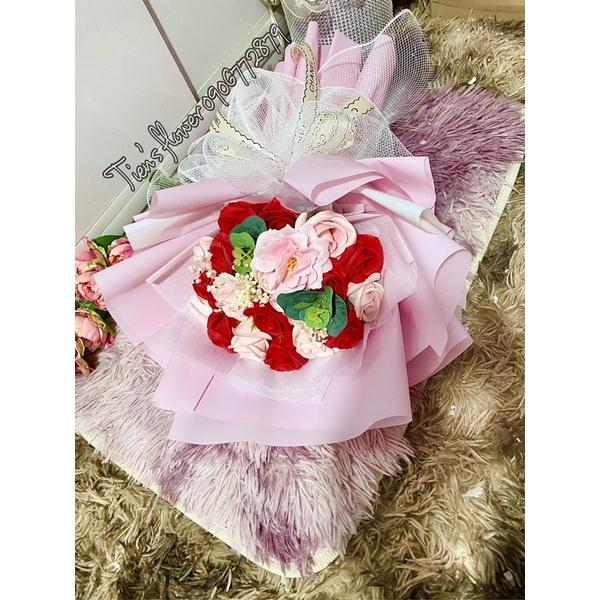 Bó hoa sáp mix cao cấp 20 bông