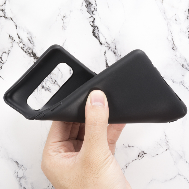 Ốp lưng silicon dành cho Samsung Galaxy S10 5G dẻo màu đen cao cấp