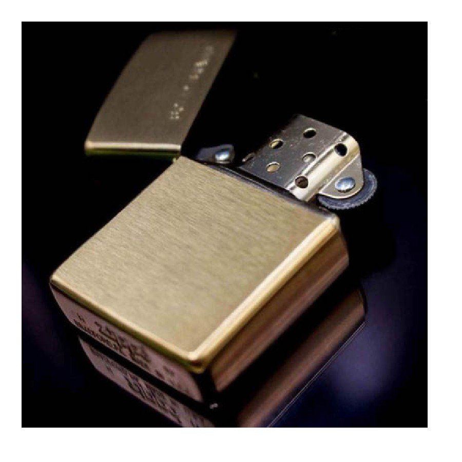 Bật lửa ZIPPO 204 –Bật lửa ZIPPO BRUSHED BRASS ENGRAVED