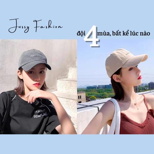 Mũ Lưỡi Trai Nam Nữ Jussy Fashion Nón Kết Challenge Phong Cách Nón Lưỡi Trai Form Mềm Chất Vải Cotton Thoáng Mát