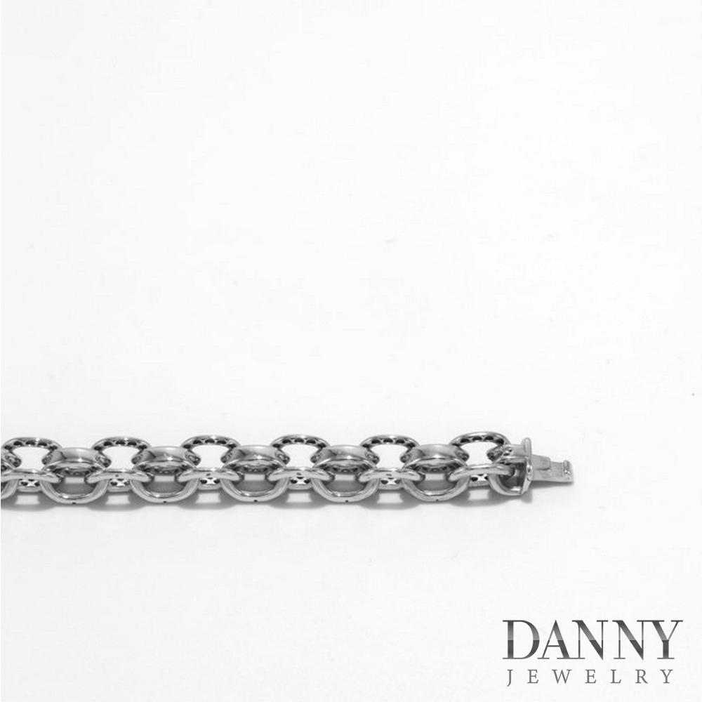 Lắc Tay Nam Bạc Thổ Nhĩ Kỳ Danny Jewelry Xi Rhodium Cao Cấp Không Đen II2T0002