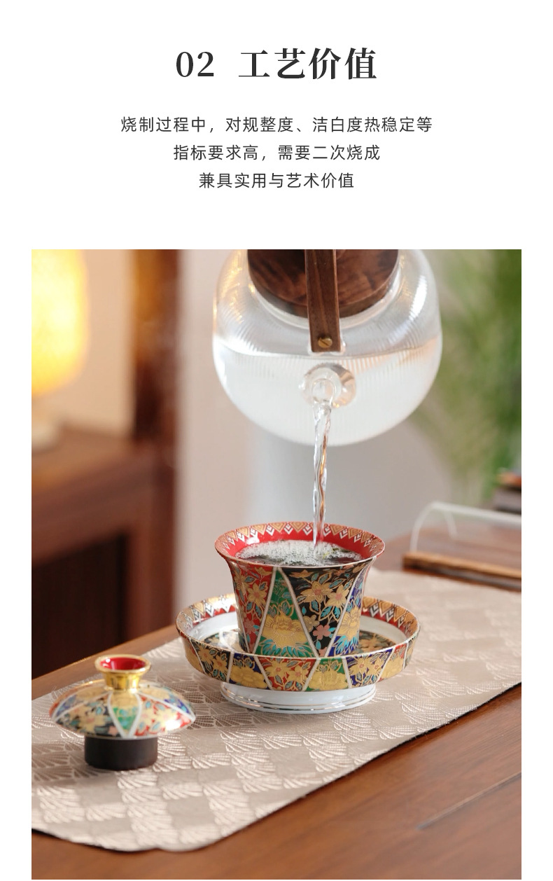 Chén Khải Aoyama Ono Gaiwan – Phúc Kiến Dung Tích 170ml CK06