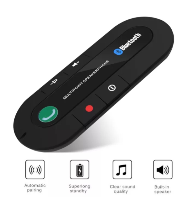 Bộ loa nghe nhạc Bluetooth ôtô chế độ rảnh tay an toàn khi lái xe âm thanh trầm siêu chất