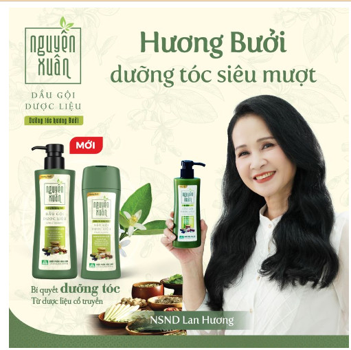 Dầu gội dược liệu Nguyên Xuân Dưỡng tóc Hương Bưởi