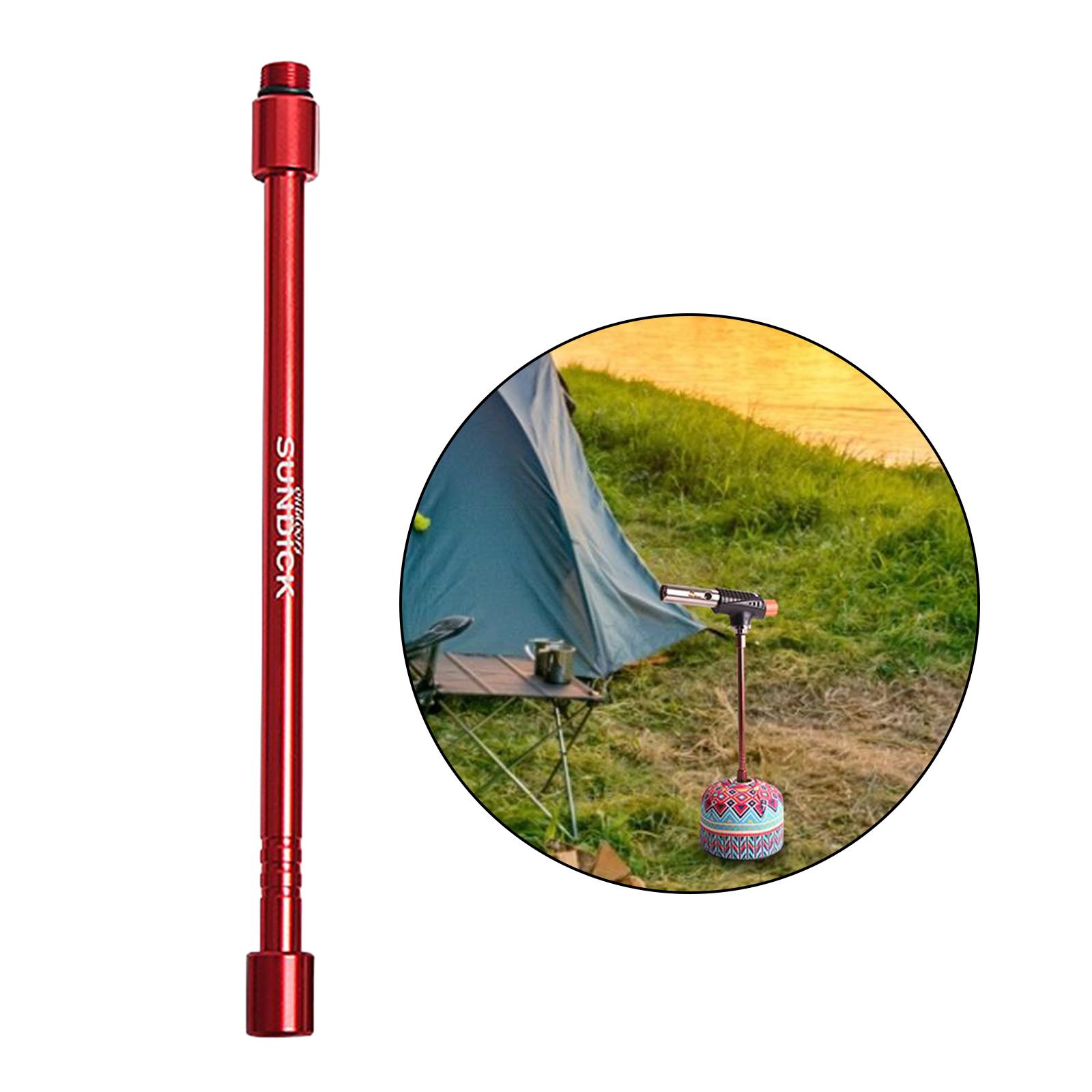 Camping Lantern Holder Gas Lantern Extension Pole Converter 20cm Silver