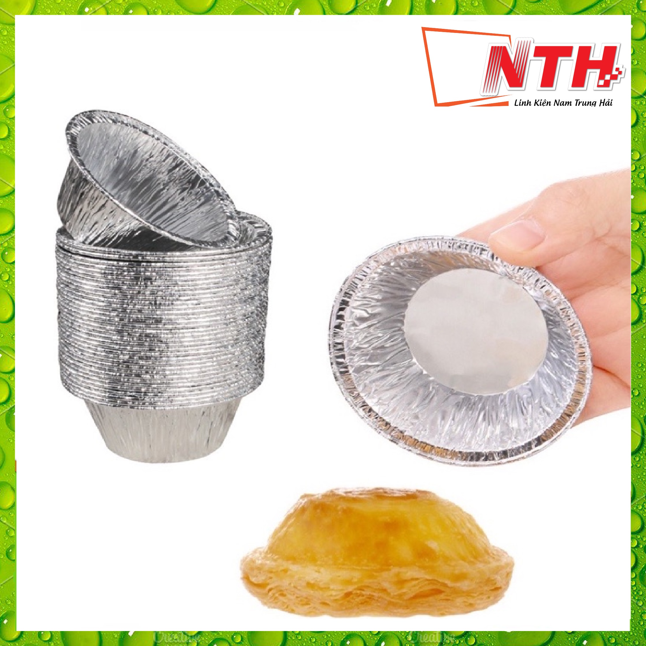 Set 250 Đế Cốc Chén Khuôn Giấy Bạc Nướng Thực Phẩm, Nướng Bánh, Nướng Hàu,... Dùng Trong Lò Nướng, Lò Chiên Không Dầu - NamTrungHai