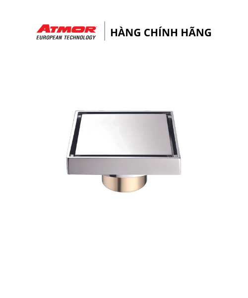 Phễu Thoát Sàn Âm Nhà Tắm Inox Cao Cấp Khử Mùi ATMOR – AH051