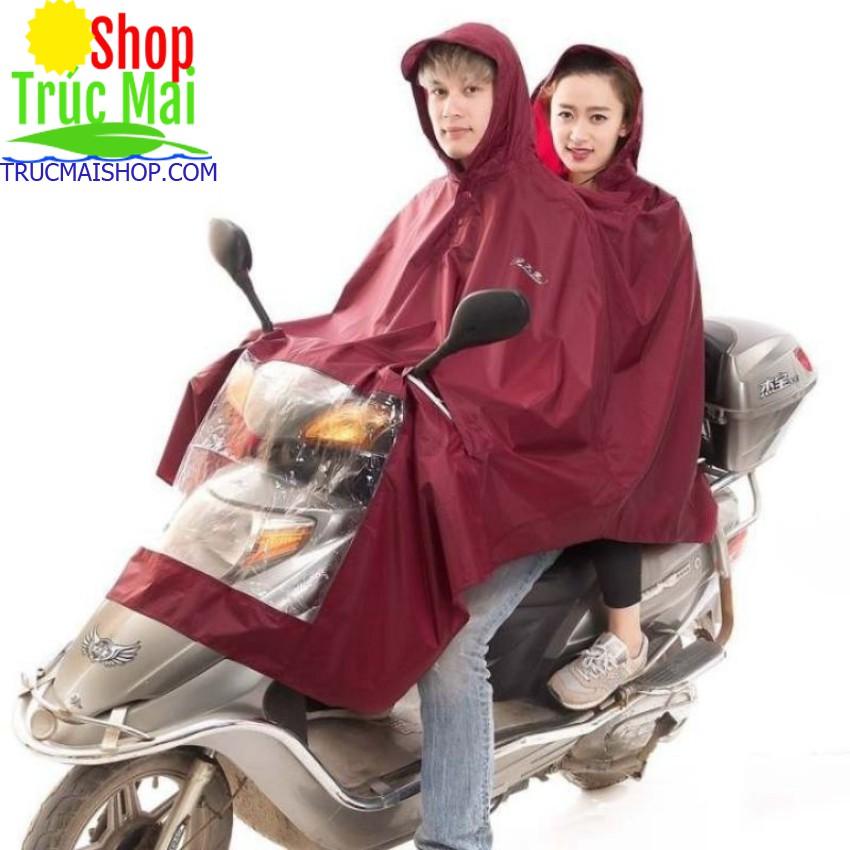 Áo mưa cánh dơi vải dù siêu dai loại trơn