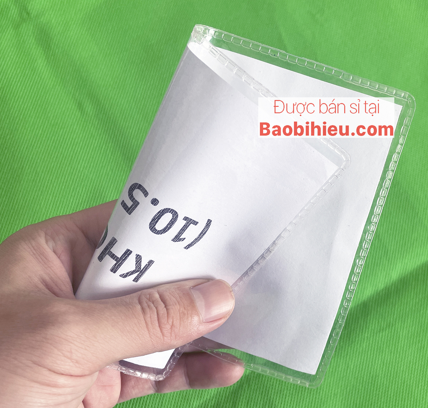 Hình ảnh [A6] Túi đựng GIẤY KHỔ A6 bằng nhựa dẻo trong suốt, có nắp đậy bamarau B943