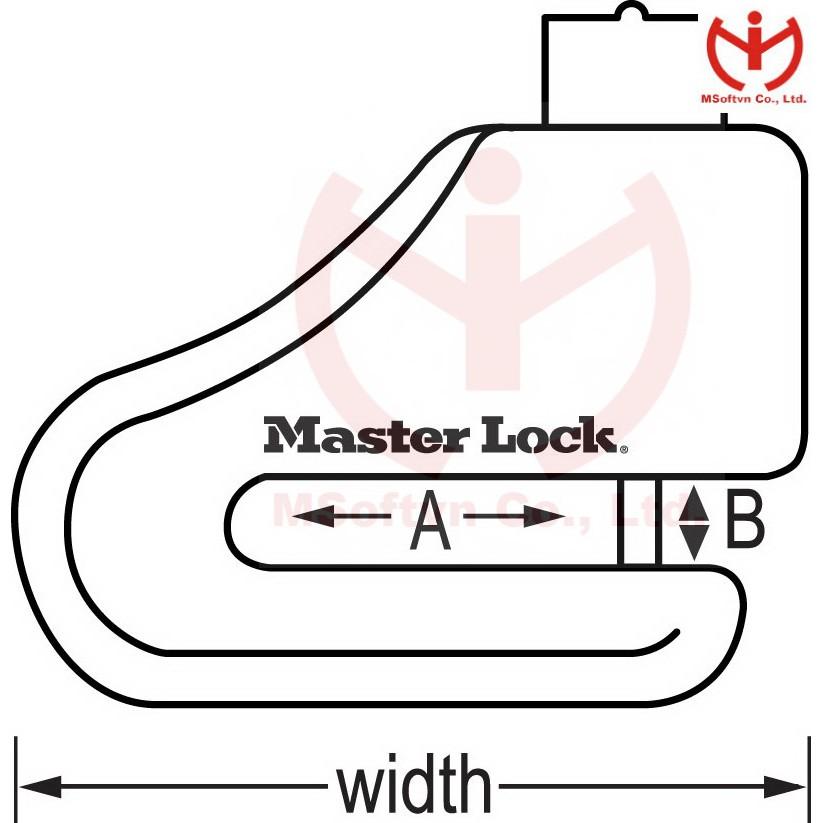 Khóa phanh thắng đĩa xe máy Master Lock 8303 DPS+ - MSOFT