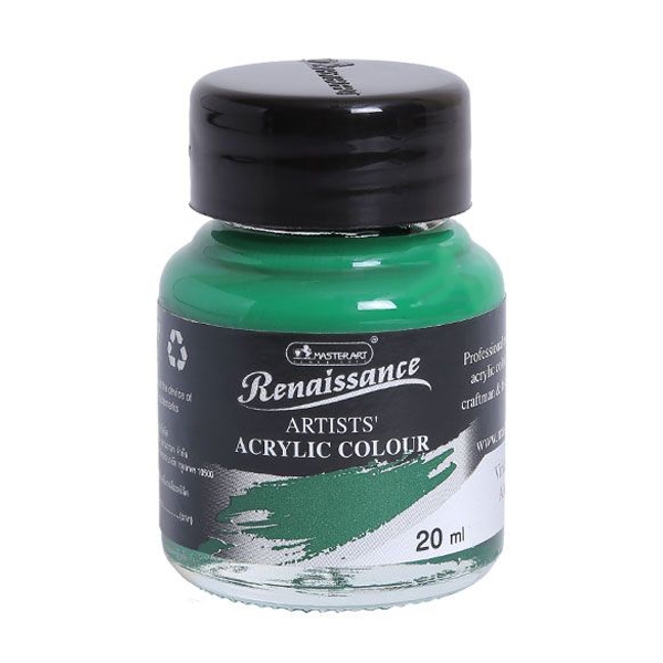 Bộ 2 Màu Acrylic Renaissance 20ML Xanh Lá Cây Viridian Hue (BT)#122