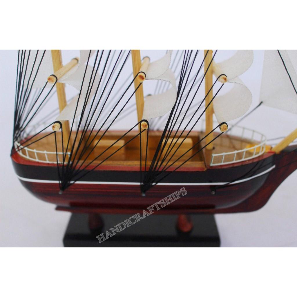 Combo 2 thuyền buồm mini 20cm Đen & Trắng