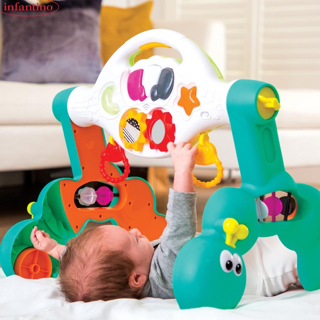 Kệ Chữ A Kiêm Xe Tập Đi 3 Trong 1 Infantino - Grow-With-Me 3 In 1 Fun Gym &amp; Walker