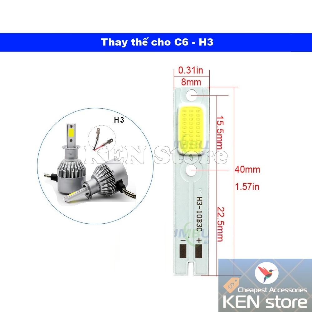 Bóng led, chip led, nhân led COB thay thế cho bóng led C6 S2 15W